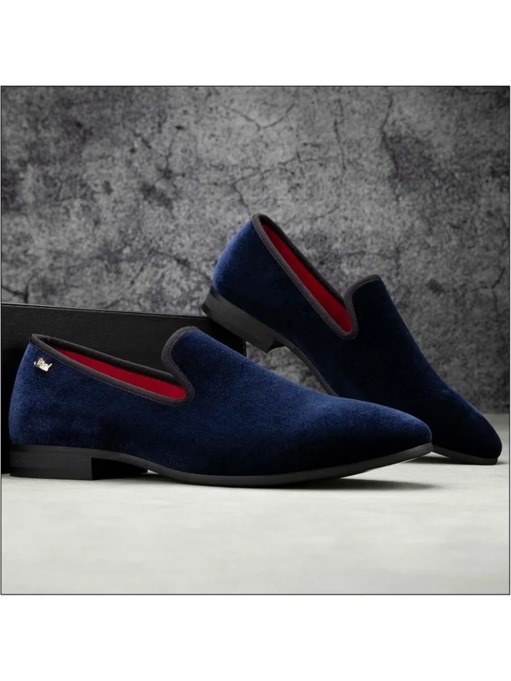 Men's Blue Fashion Tuxedo Formal Party Dress Shoes Casual Loafers Slip On